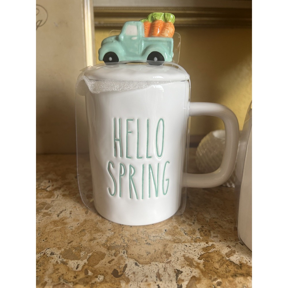 B Harbor Collection Hello Spring Green Truck Topper Mug. New‎